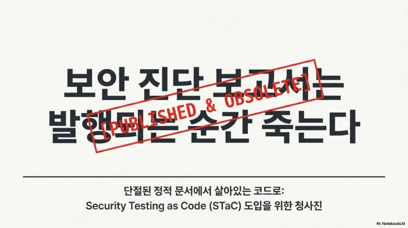 보안 진단 보고서는 발행되면 죽는다